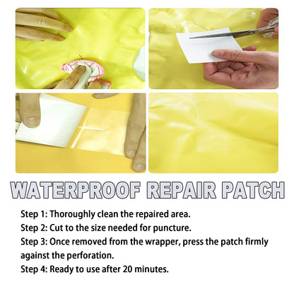 Waterproof Adhesive Leak Repair, Waterproof Coating Tent Umbrella Inflatable Pool Balloon Self-Adhesive Repair Tape