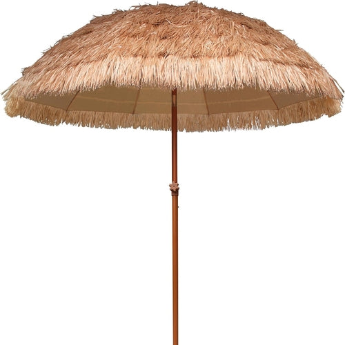 7.5ft Tiki Umbrella Thatched Cover For Beach Patio