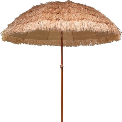 7.5ft Tiki Umbrella Thatched Cover For Beach Patio