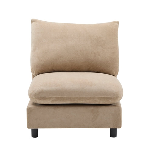Modular Velvet Sectional Sofa Corner Chair – Convertible Upholstered
