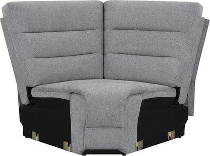 David 3-Piece Motion Sectional Sofa In Smoke Manual Reclining