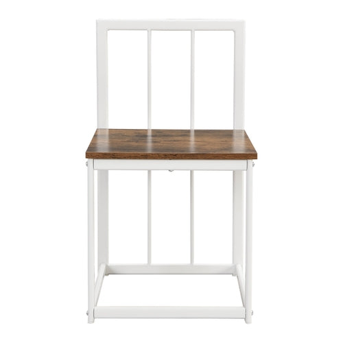 Modern 7-Piece Dining Table Set with Faux Marble Compact 55Inch