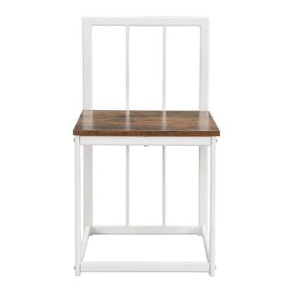 Modern 7-Piece Dining Table Set with Faux Marble Compact 55Inch