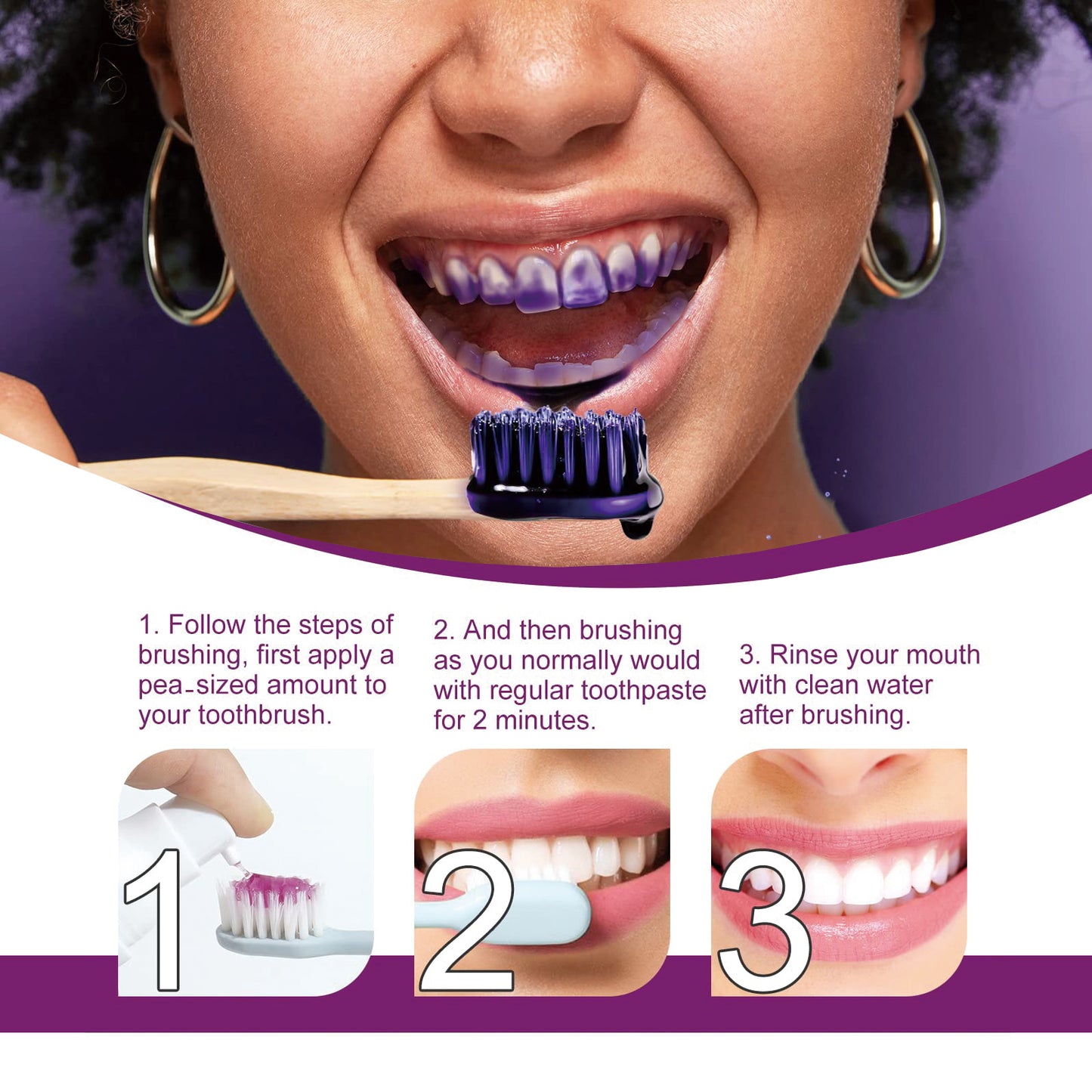 OUHOE Tooth Cleaning Mousse, Anti-Decay Clean Teeth Tartar Breath Fresh Whitening Teeth Toothpaste