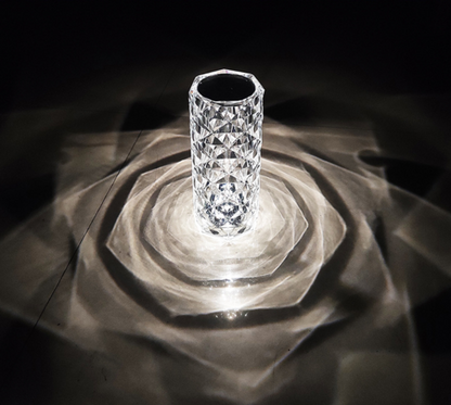 RGB Creative Rose Crystal, Lamp-Touch Control-Adjustable 16-Color