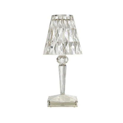 Rose Crystal Table Lamp, USB Charging, Bedside Romantic Night Light,