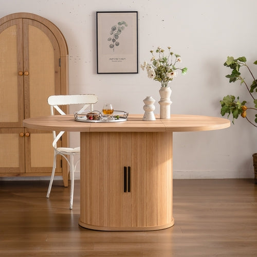 59 Inch Oval Dining Table for 4-6 Oval Table Kitchen Modern Oval