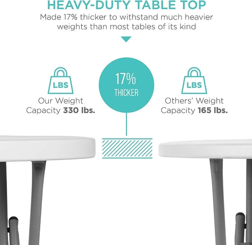 Bar Height Folding Table for Indoor/Outdoor Use