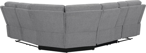 David 3-Piece Motion Sectional Sofa In Smoke Manual Reclining