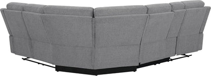 David 3-Piece Motion Sectional Sofa In Smoke Manual Reclining