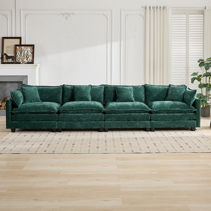 Cloud Sofa Modern Sectional Couch, Comfy Double Layer Upholstered Seat