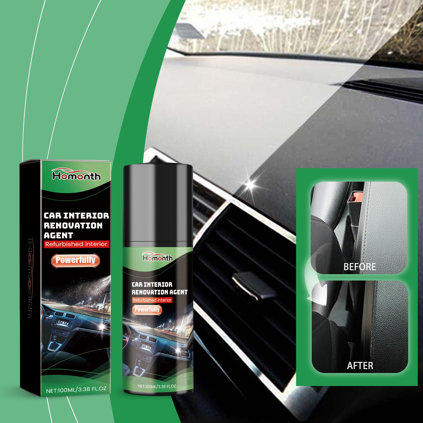 Automotive Interior Retreader, Cleaning And Decontamination Protection Material Waterproof Anti-Fouling Interior Polishing Refresh