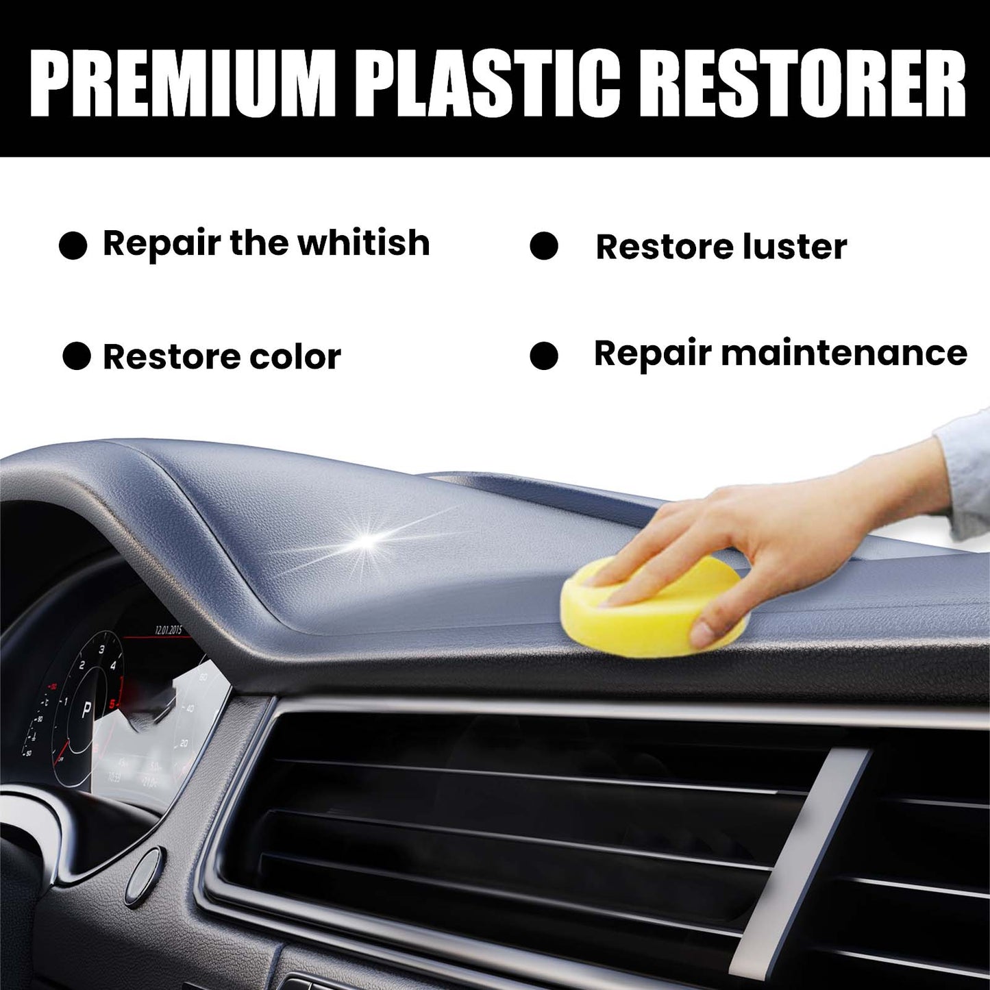 Interior Refurbished Coating Paste, Interior Instrument Panel Seat Cleaning Anti-dust Maintenance Polishing Coating Paste