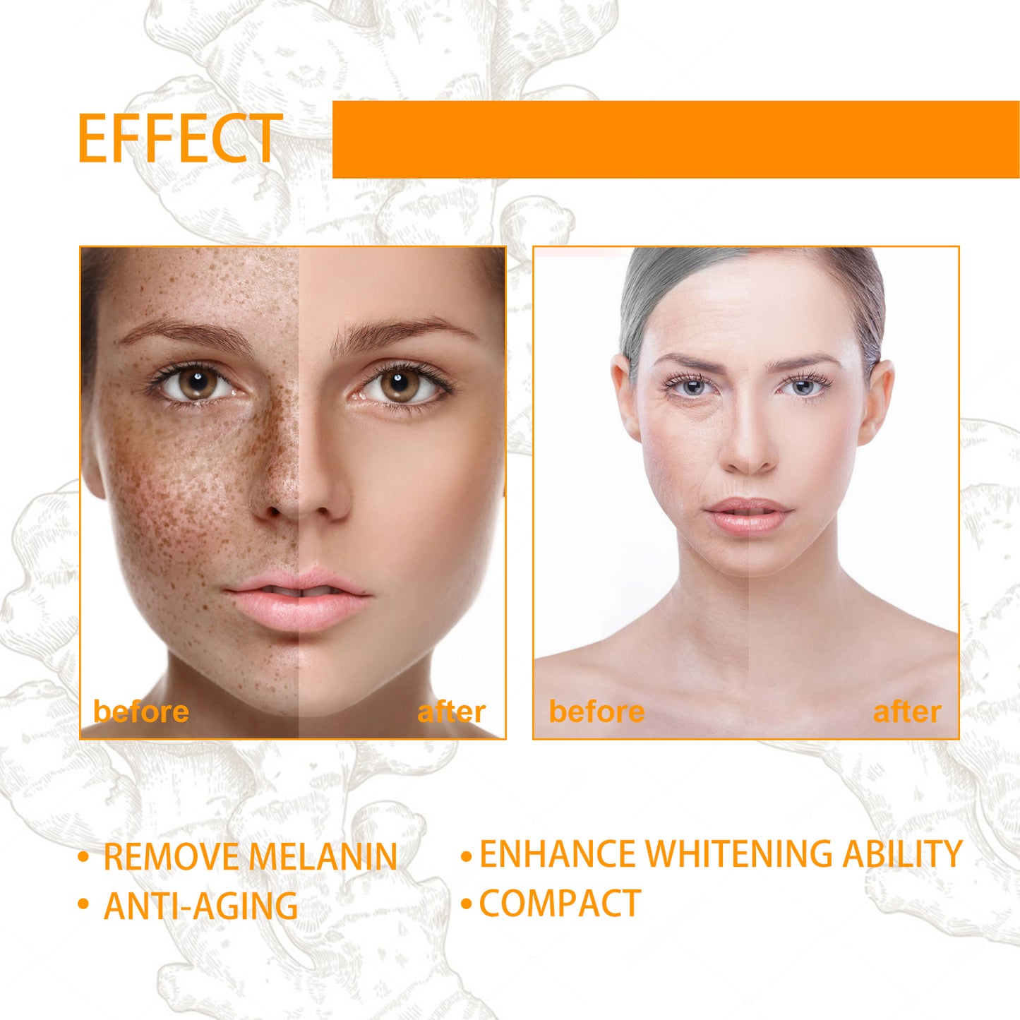 West&Month Turmeric Essential Oil Skin Firming Skin Care Gentle Care Moisturizing Facial Essential Oil