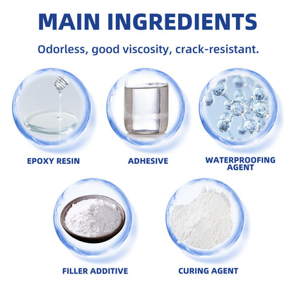Wall Repair Paste, Home White Wall Crack Repair Plaster To Cover Mildew Stain Renovation