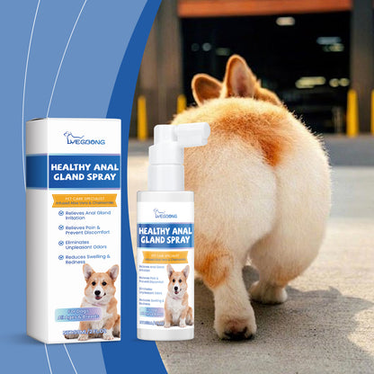 Dog Anal Gland Odor Removal Spray, Mild Ingredients Fresh Clean Odor Removal After Potting Care
