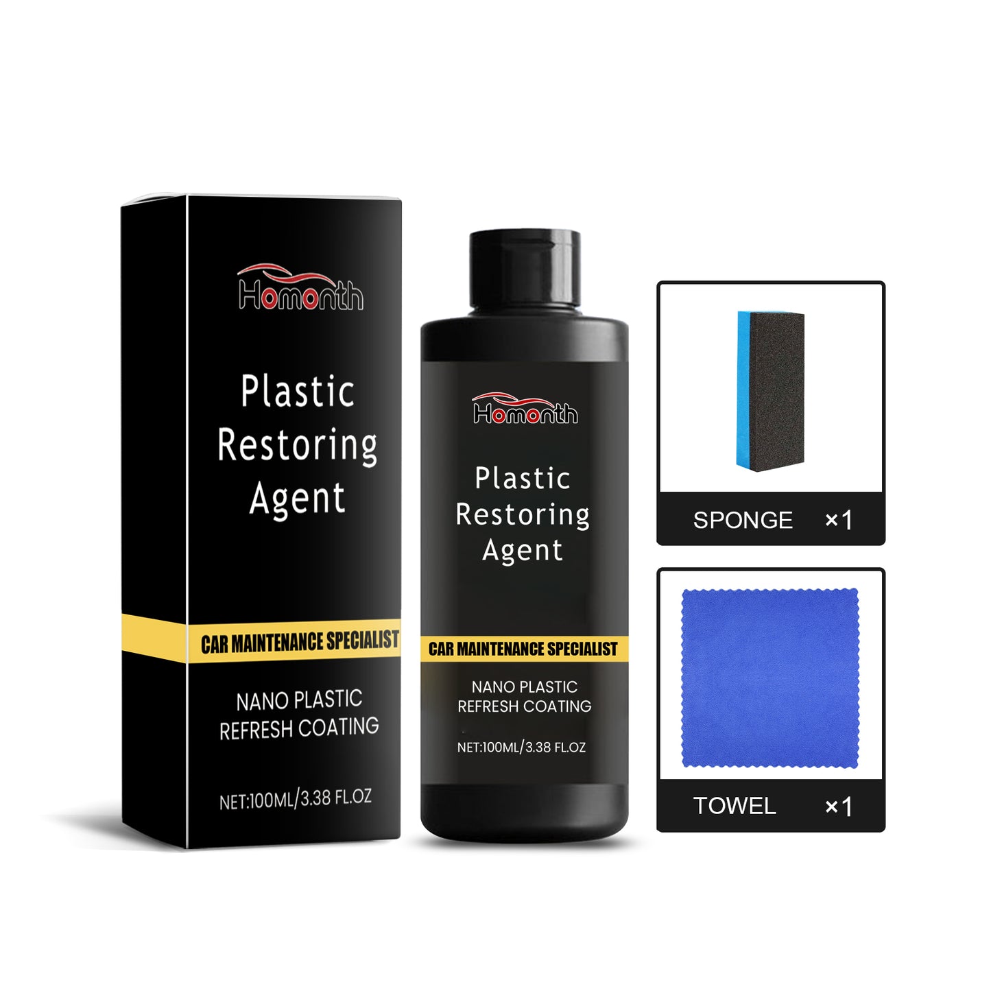 Automotive Nano Plastic Repair Agent Body Interior Decontamination Maintenance Renovation Repair Coating Crystal Plating Agent