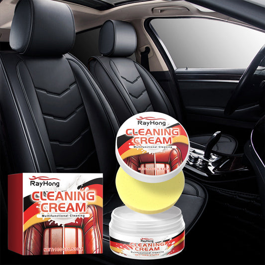 Cleaning Cream, Car Seat Instrument Panel Leather Cleaning Decontamination Maintenance Refurbishment Cream