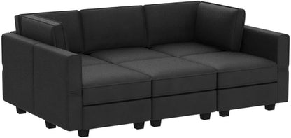 Modular Velvet Sectional Sofa With Chaise For Living Room