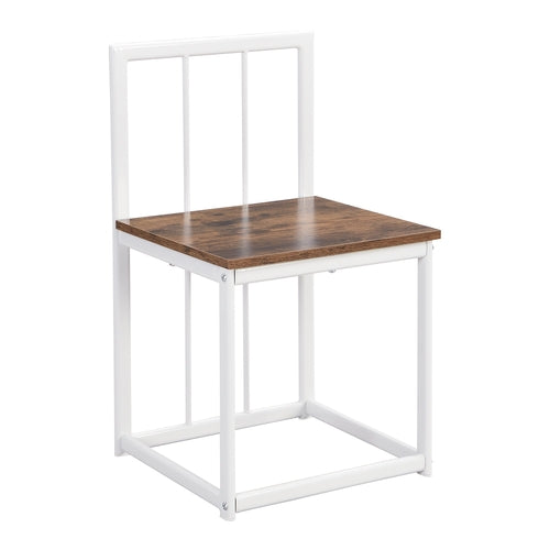 Modern 7-Piece Dining Table Set with Faux Marble Compact 55Inch