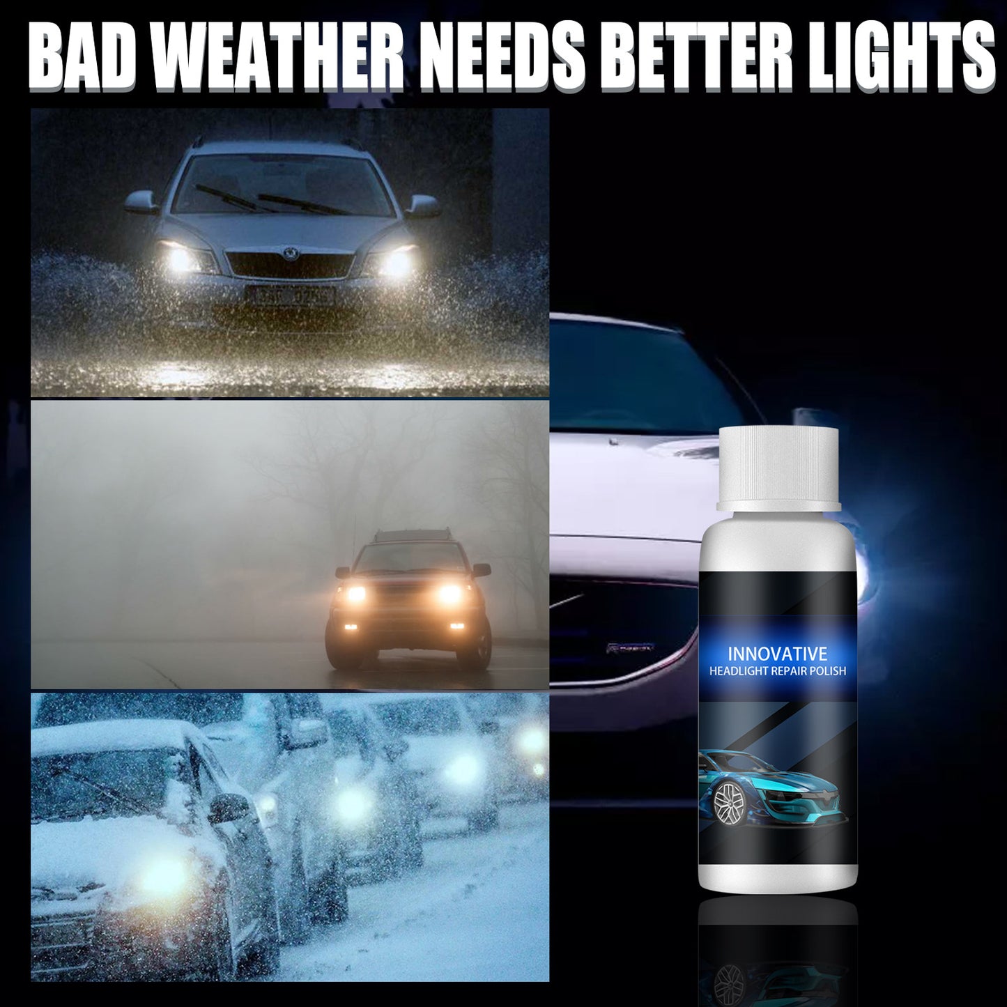 Rayhong Car Headlight Repair Liquid (50ml Box) Car Headlight Crystal Coating Refurbishment And Repair Agent Tool Car Headlight Coating Refurbishment And Repair Agent