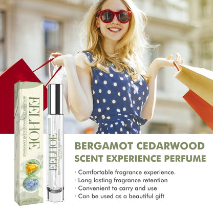 EELHOE Bergamot Cedarwood Scent Experience Perfume, Fresh Wood Scent Lasting Fragrance Naturally Not Pungent Niche Perfume