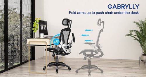 Ergonomic Adjustable High Back Mesh Office Chair Grey