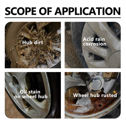 Tire Brightening Film, Wheel Retreading Clean Polished Brightening Multi-Functional Wheels From Spray Paint