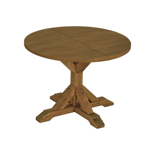 Farmhouse 6-Piece 60inch Extendable Pedestal Dining Table Set with