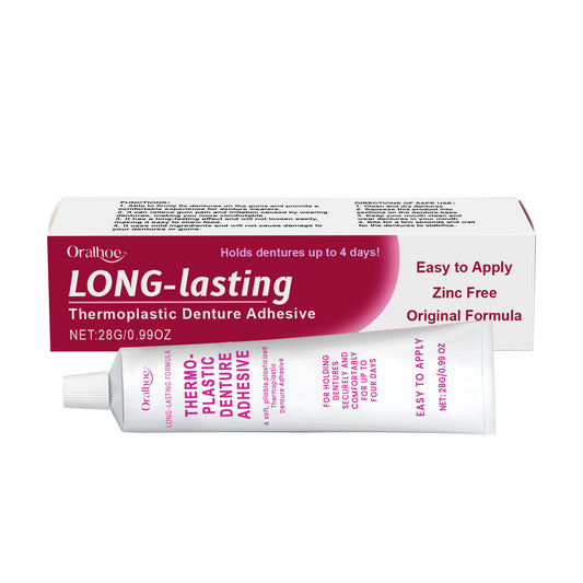 Denture Fixing Adhesive For Improved Comfort And Gum Care Thermoplastic Denture Adhesive