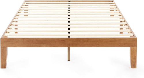 Queen Solid Pine Platform Bed With Slats No Box Spring