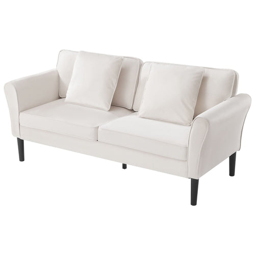 Loveseat Sofa, 69-Inch Small Sofa Couch For Living Room, Velvet Fabric
