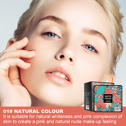 Water Feeling BB Cream, Mushroom Air Cushion To Cover Blemishes Waterproof Sweat Resistant Makeup Cushion BB Cream