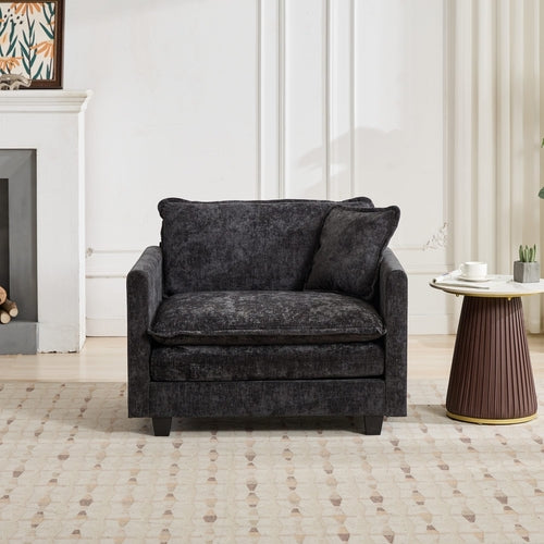 Cloud Sofa Modern Sectional Couch, Comfy Double Layer Upholstered Seat