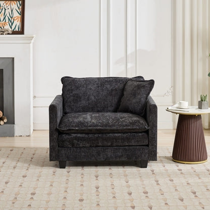 Cloud Sofa Modern Sectional Couch, Comfy Double Layer Upholstered Seat