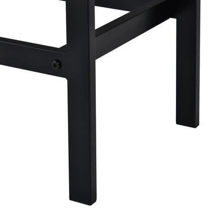 Counter Height Extra Long Dining Table Set with 3 Stools Pub Kitchen