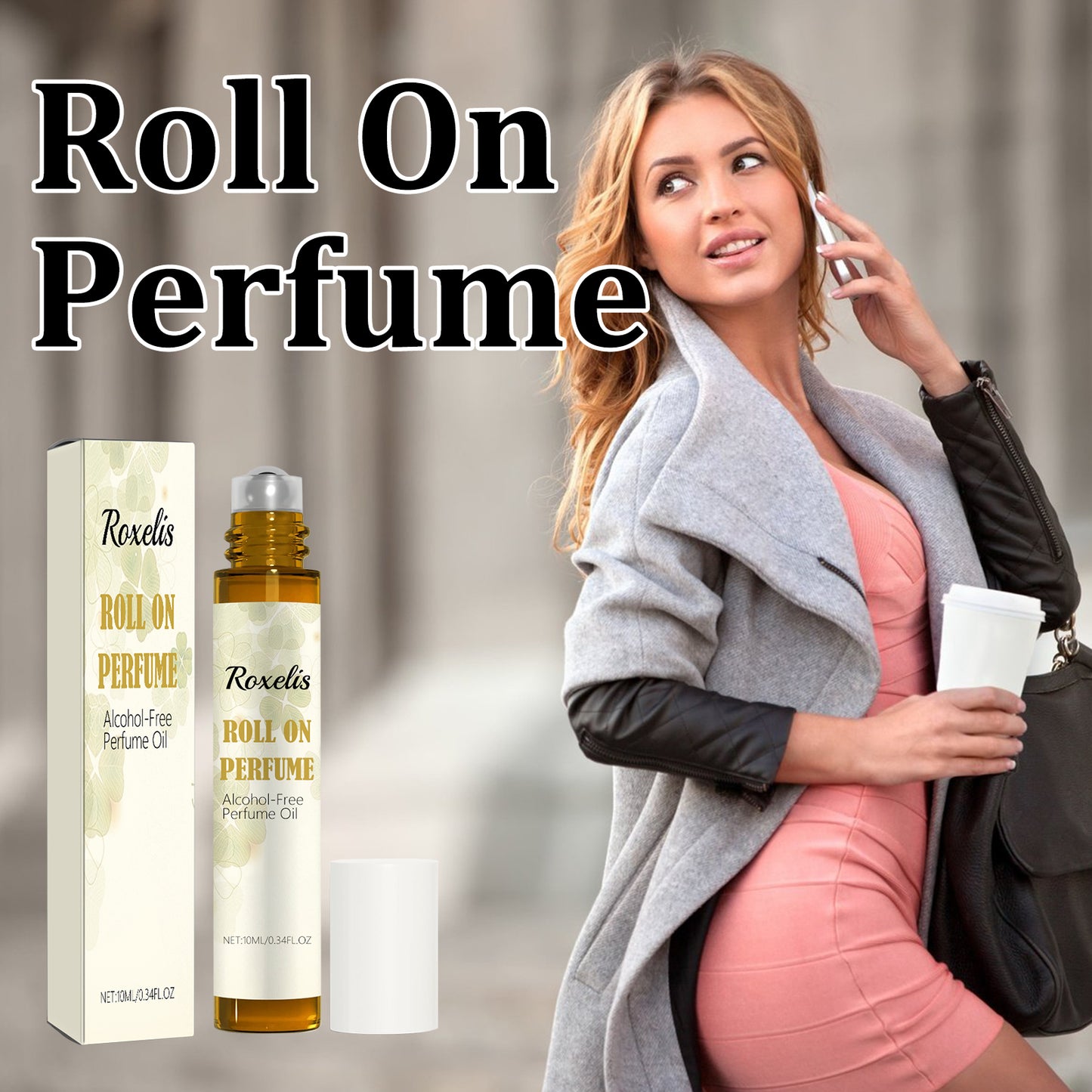 Roll On Perfume, Travel Pack Concentrated Long Lasting Fragrance Body Fragrance Natural Fresh Light Fragrance Ball Perfume