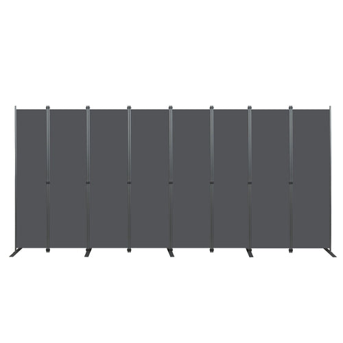 Folding Privacy Screen Room Divider, Heavy-Duty Metal Frame &