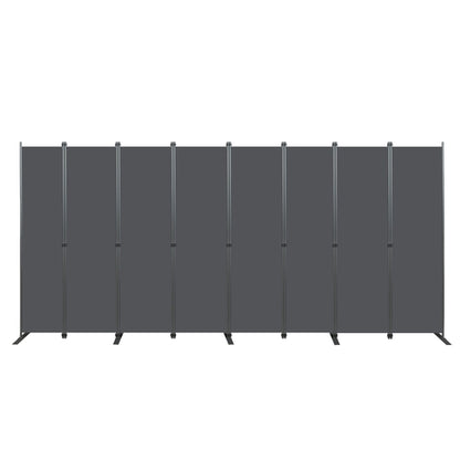 Folding Privacy Screen Room Divider, Heavy-Duty Metal Frame &