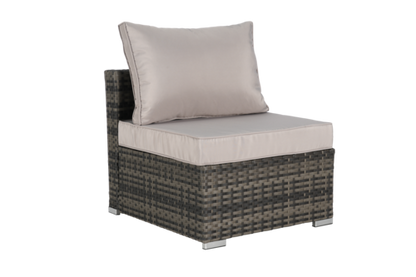 8 Piece Outdoor Patio Sectional Sofa Set – Wicker Conversation Set