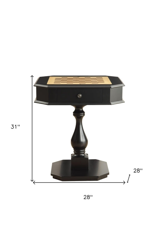 28inches X 28inches X 31inches Black Mdf Game Table