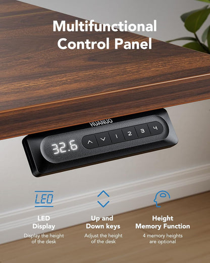 48 Inch Electric Standing Desk With Adjustable Height And Memory