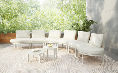 8-Piece Patio Sofa Furniture Set, Half Moon Outdoor Sectional Sofa