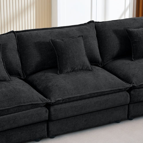 Modular Sectional Sofa, 102 Inch L Shaped Couch Set For Living Room,
