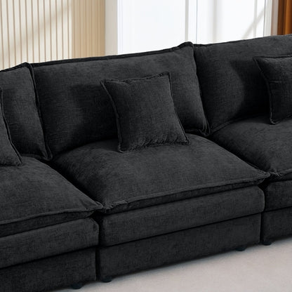 Modular Sectional Sofa, 102 Inch L Shaped Couch Set For Living Room,