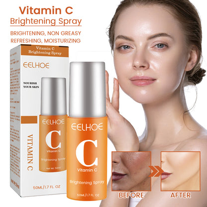 EELHOE Vitamin C Moisturizing Spray Hydrates And Moisturizes Skin, Lightening Acne Spots And Whitening Spray
