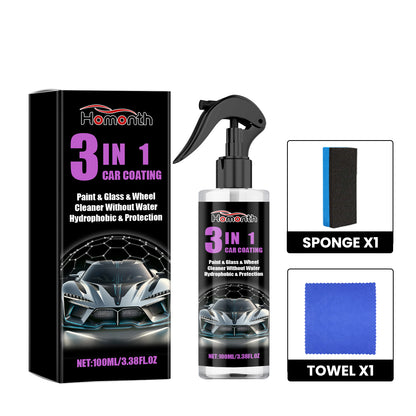 3 In 1 Car Coating, Car Paint Brightening Tire Cleaning Decontamination Polishing Retreading Spray