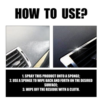 Car Interior Spray, Seat Instrument Panel Wash Free Decontamination Maintenance Refurbishment Care Agent