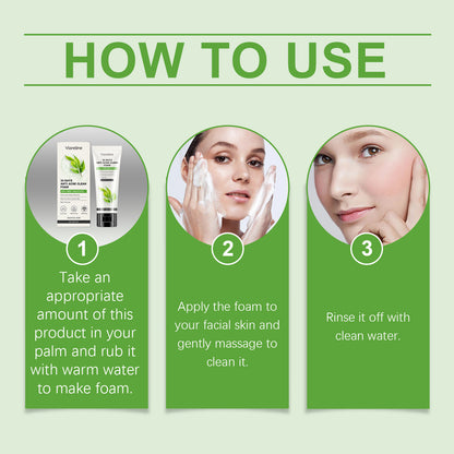 Viareline Salicylic Acid Cleanser Gently Cleanses Face, Refreshing Oil Control, Delicate Pores, Moisturizing And Brightening