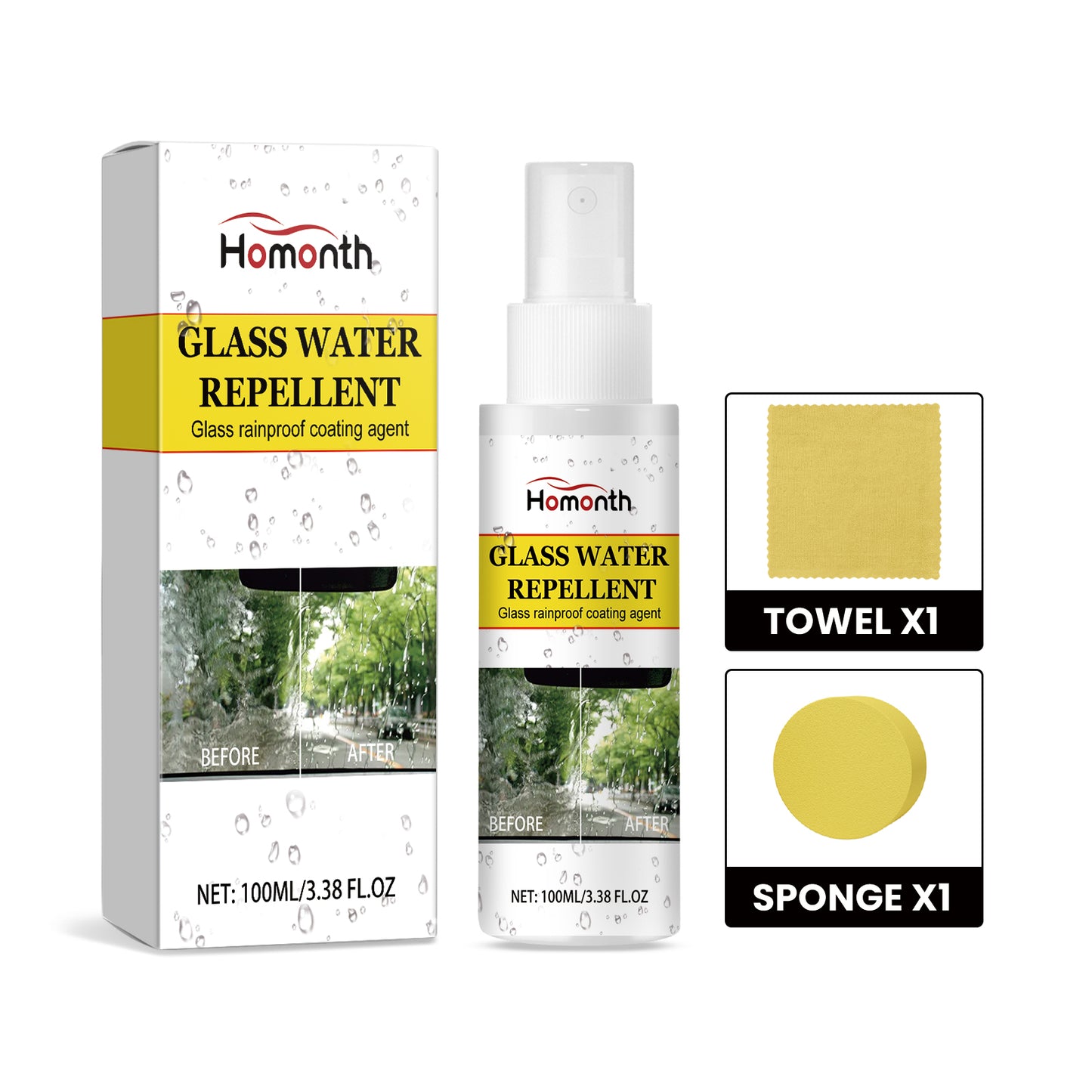 Car Glass Anti-Rain And Anti-Fog Cleaning Coating Agent Car Windshield Cleaning Anti-Rain Mist Spray